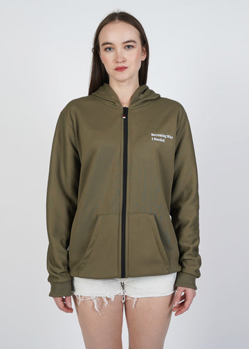 Women Zip-Hoddie Olivegreen