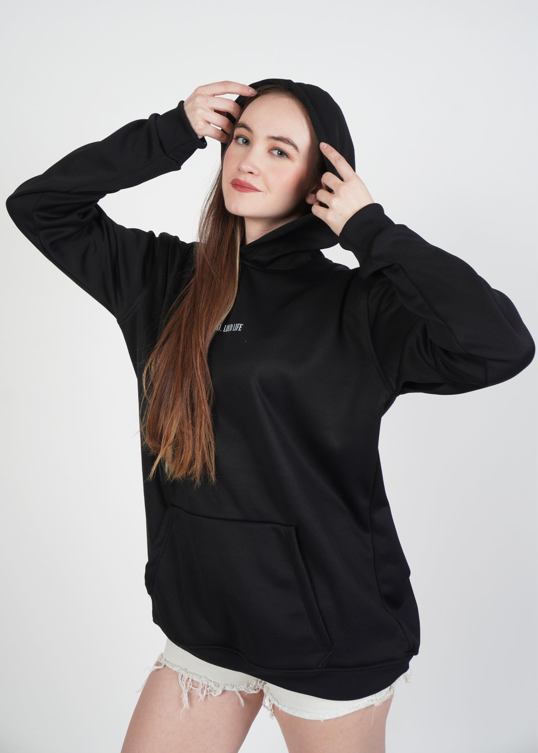 Quiet Mind Loud Life Black Hoodie