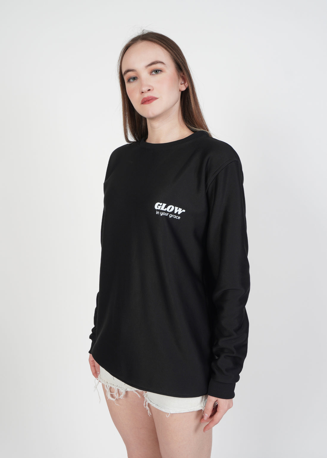 Glow in Your Grace Black Sweatshirt