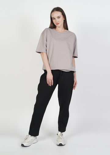 Black Everyday Relaxed Lounge TrackPants