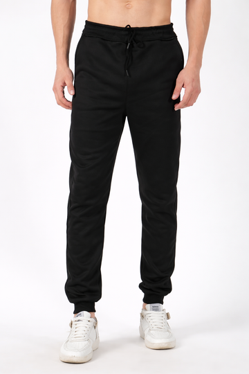 Black Tapered Performance Joggers