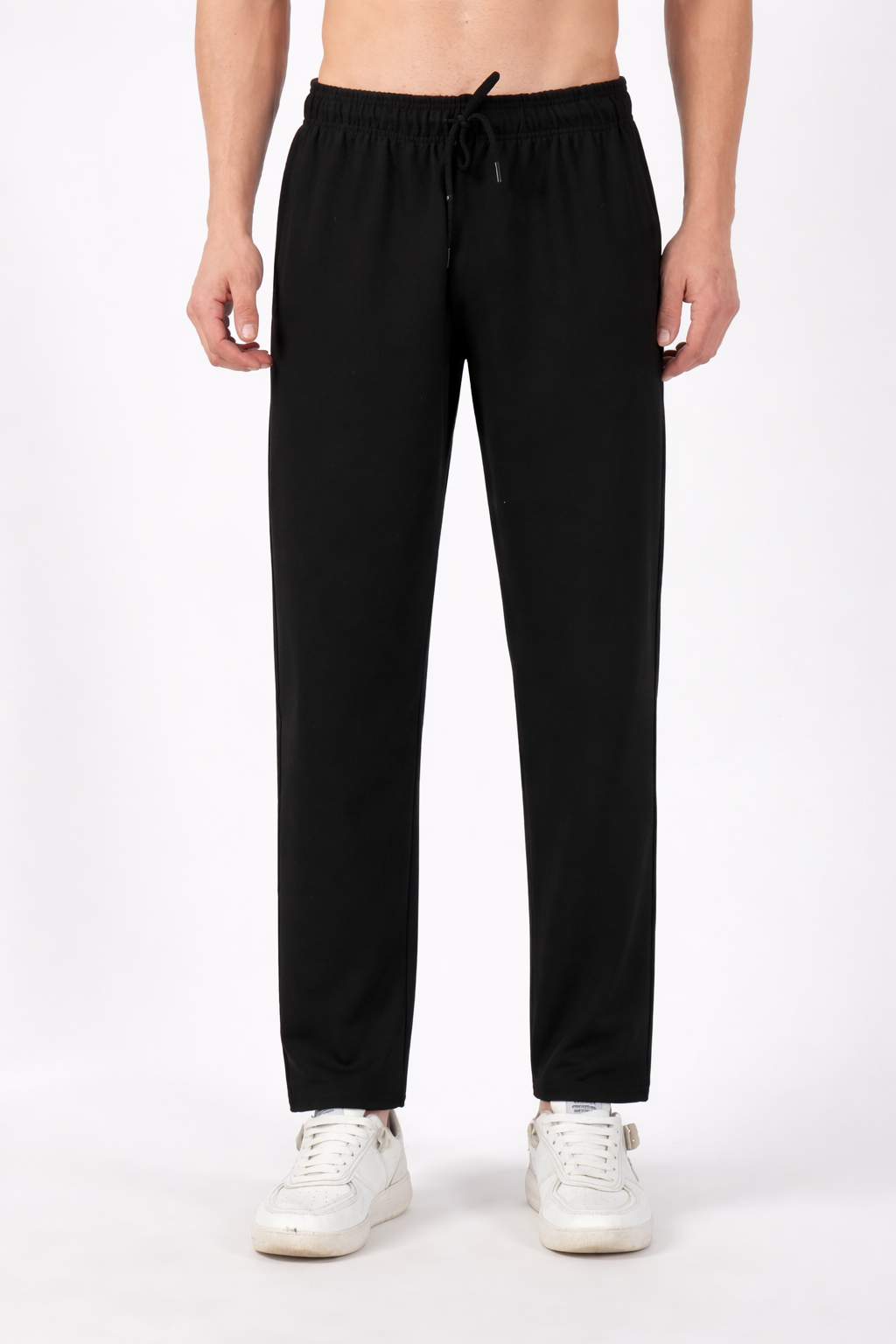 Men’s Black Relaxed Fit Lounge TrackPants